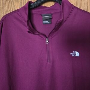 The North Face XL Wine Quarter-Zip Pullover